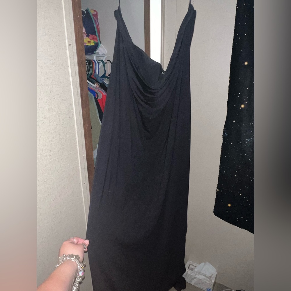 Shein Basics Plus Split Back Tube Dress